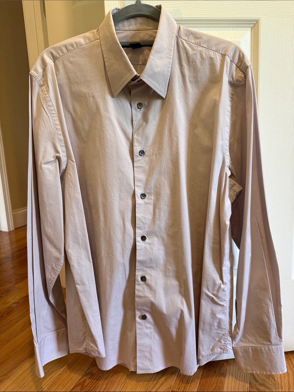 Express Men's Long-Sleeve Dress Shirt - Light Lavender